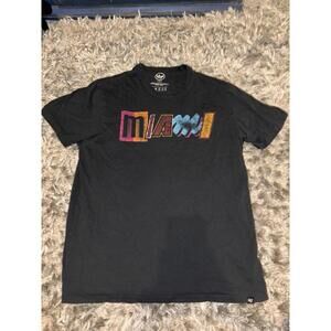 Miami Heat Basketball T Shirt Mens Large 47 Brand Fits More Like A Medium